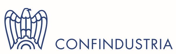 Logo van de werkgeversvereniging Confindustria die de Italiaanse industrie vertegenwoordigd
