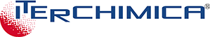 Het logo van het Italiaanse bedrijf Iterchimica met de naam van het bedrijf in blauwe letters op een witte achtergrond
