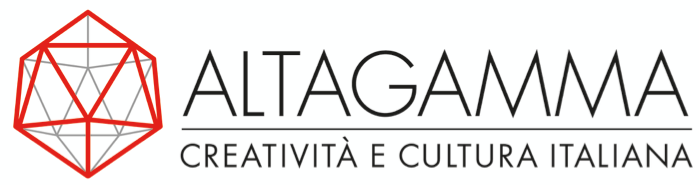 Het logo van Altagamma met als ondertitel 'creatività e cultura italiana'