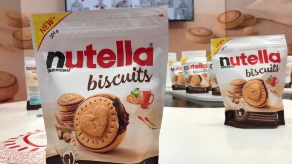 Een zakje met Nutella-koekjes
